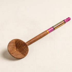 Buy Handmade Lacquered Wooden Ladle Spoon 