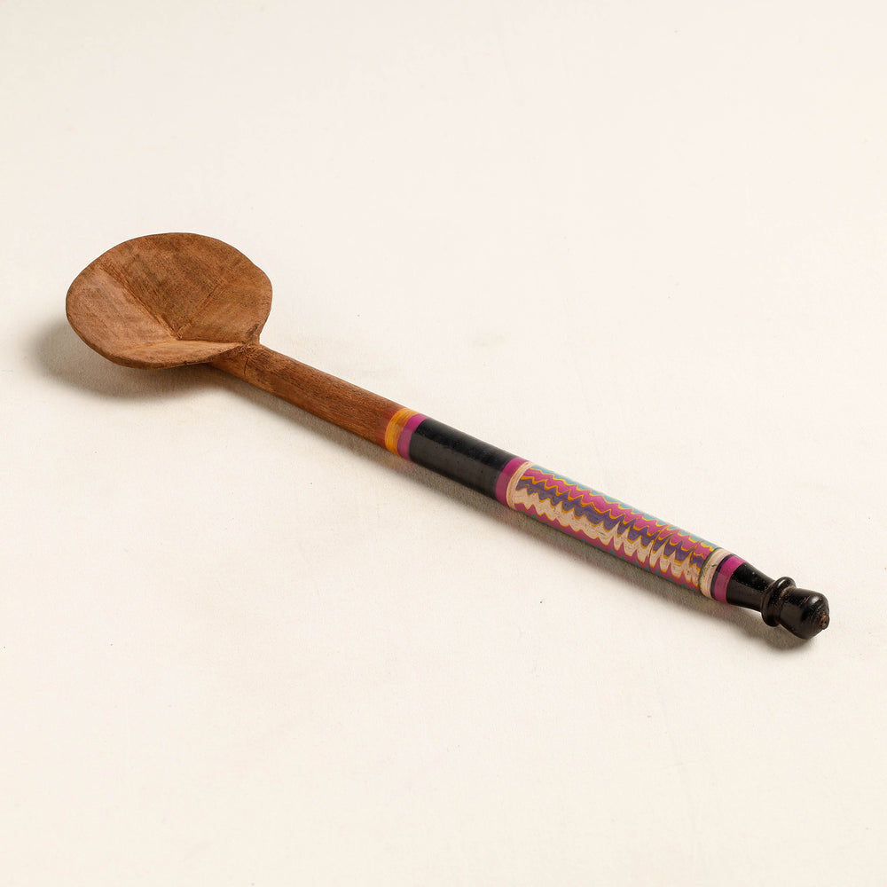 lacquered wooden spoon 