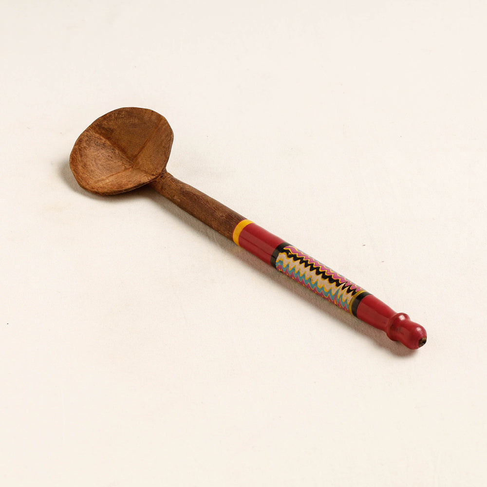 lacquered wooden spoon 