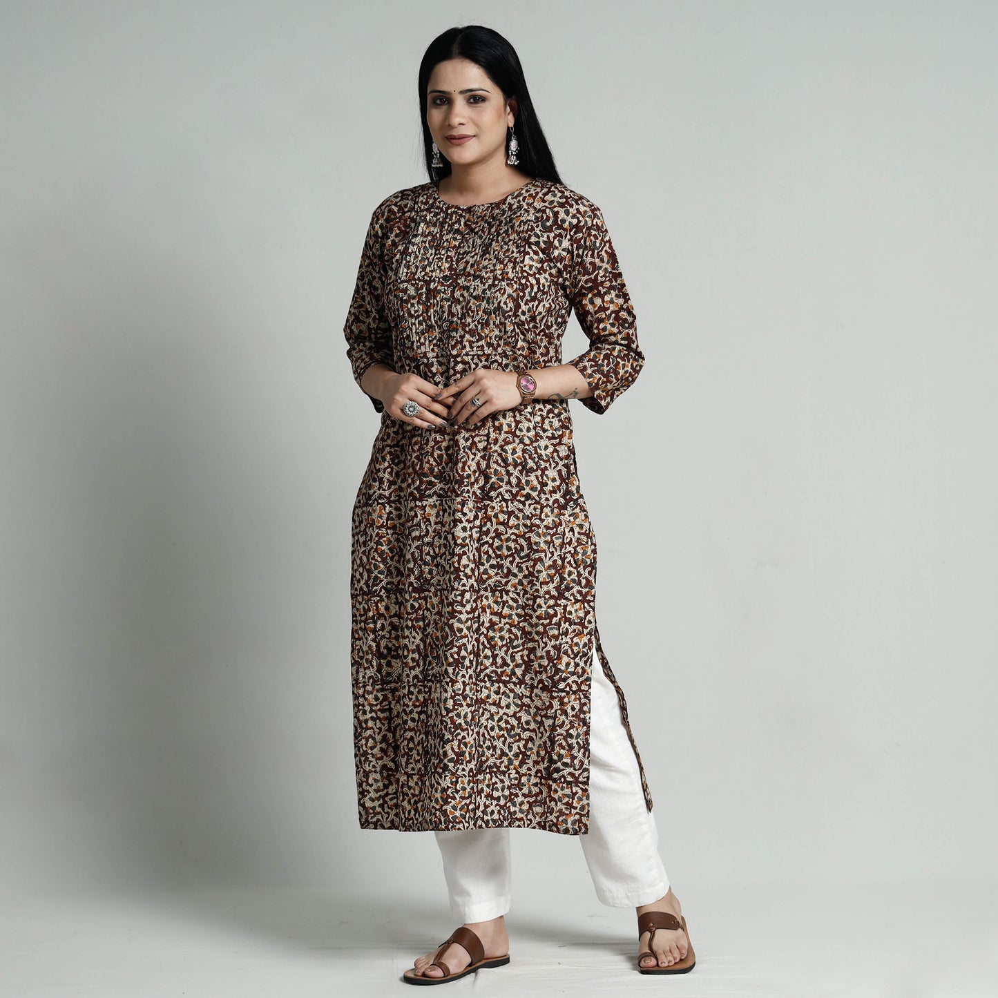 Kalamkari Hand Block Printed Kurta