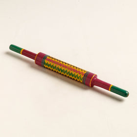  Handmade Lacquered Wooden Belan/बेलन (Chapatti Roller, Rolling Pin) 
