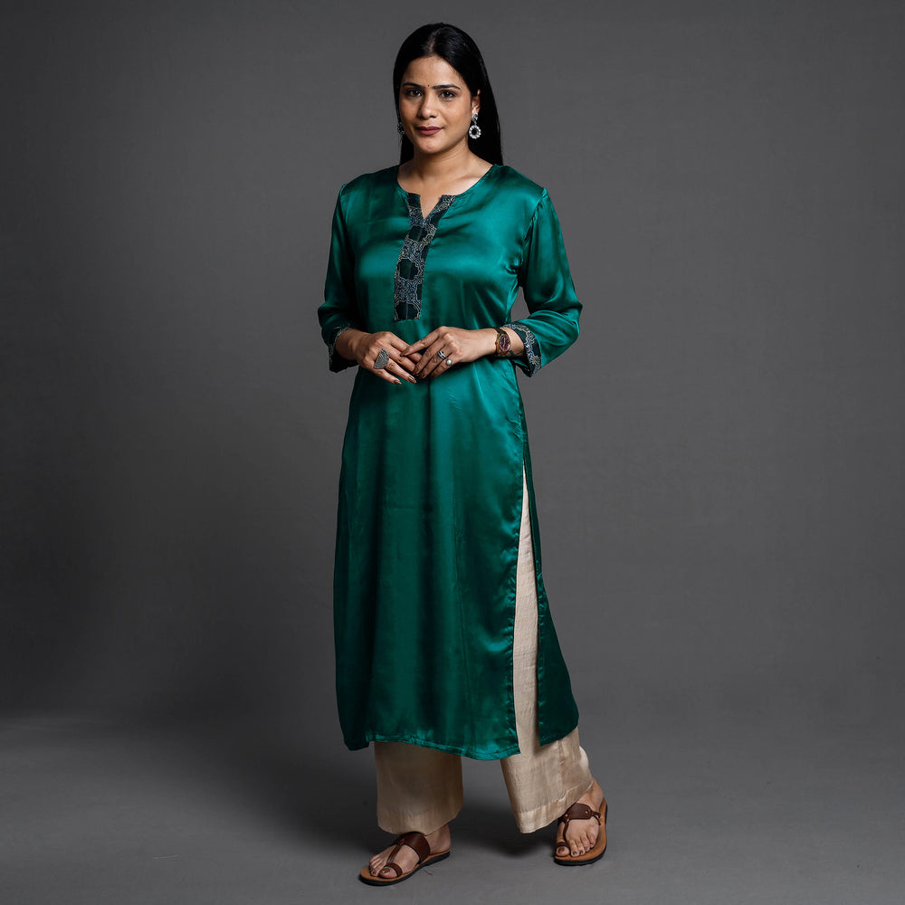 Modal Silk Plain Kurta