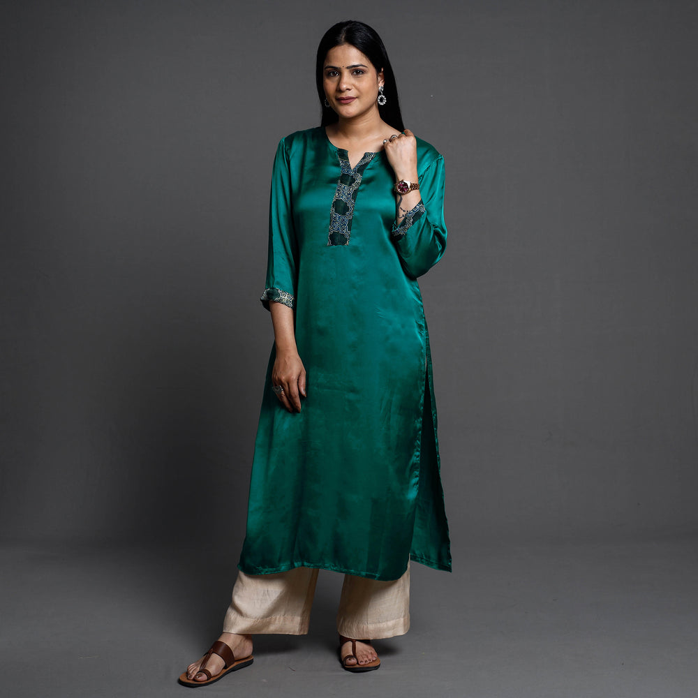 Modal Silk Plain Kurta