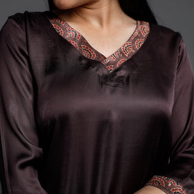 Buy Modal Silk Plain Long Kurta Online at iTokri.com