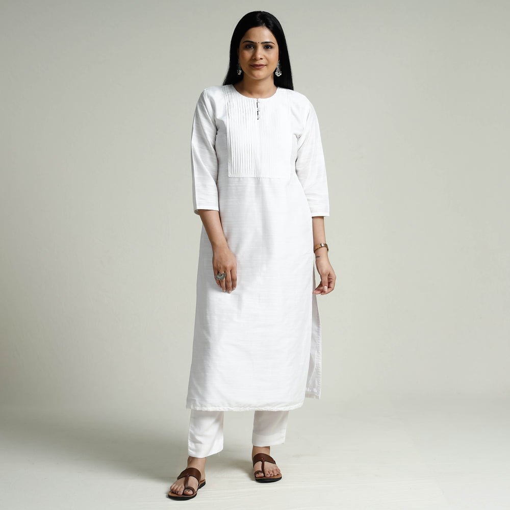 plain silk kurta