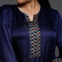 plain silk kurta