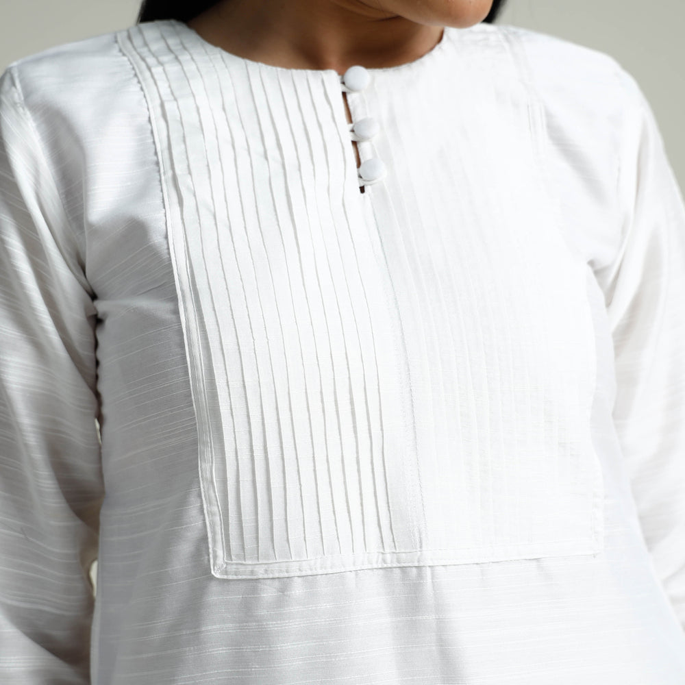 plain silk kurta