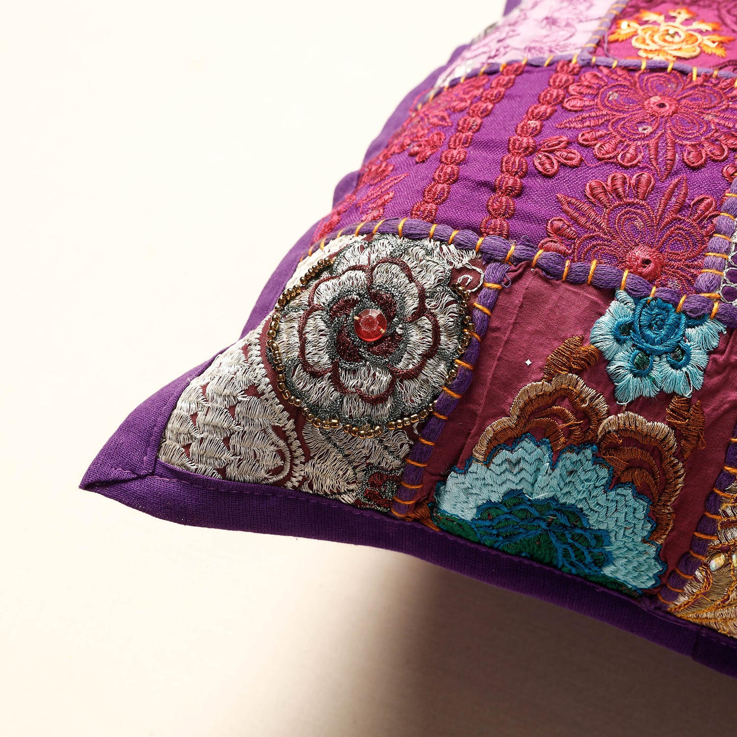 patchwork pillow cover