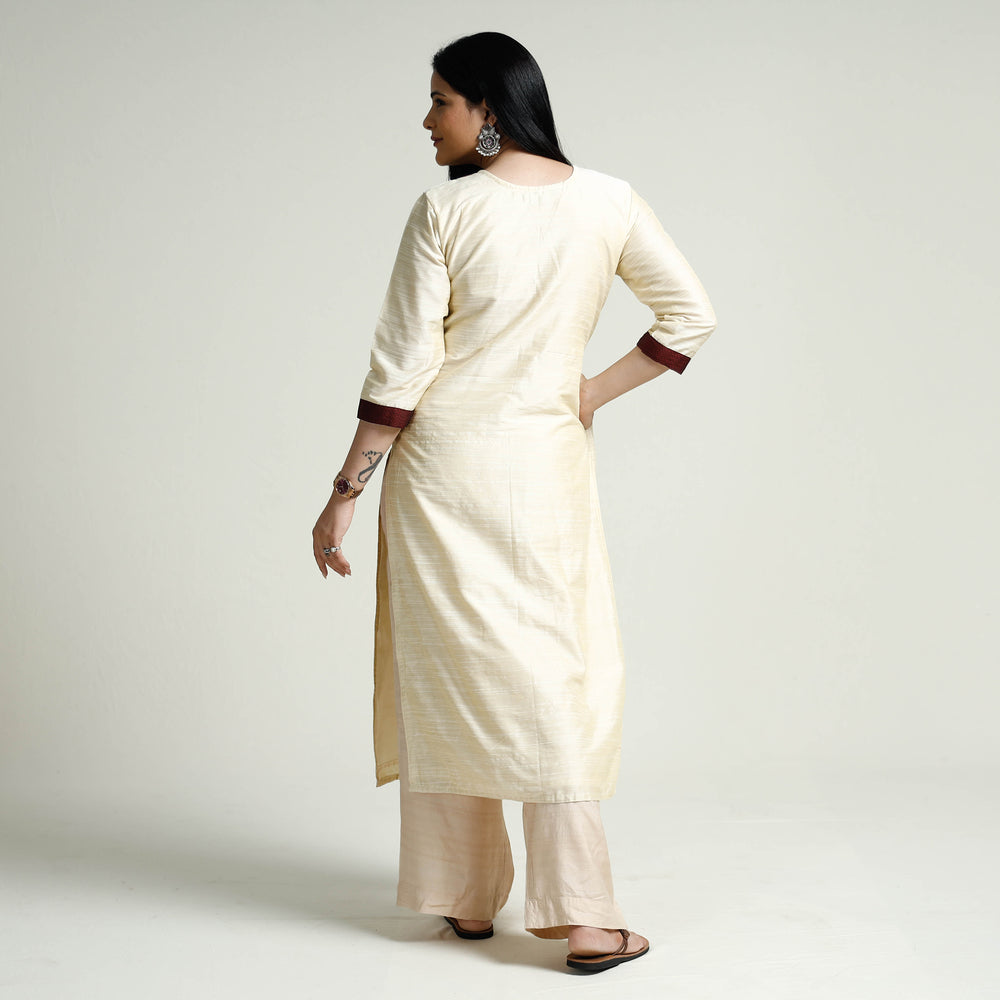  Plain Silk Kurta