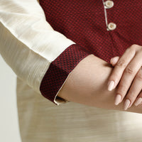  Plain Silk Kurta