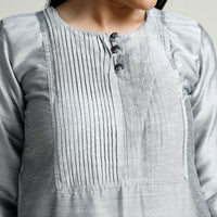 plain silk kurta