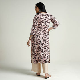  Block Print Cotton Straight Bagh Kurta for Women