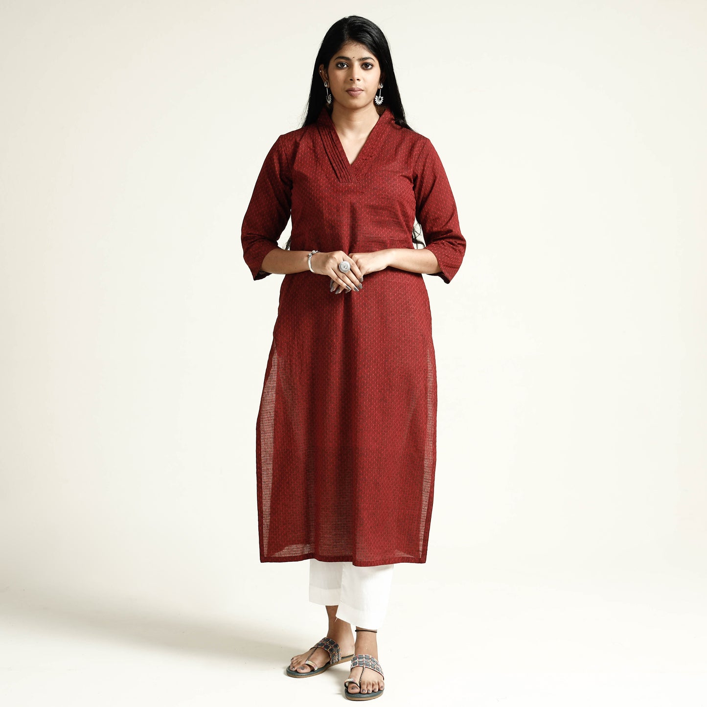 jacquard kurta