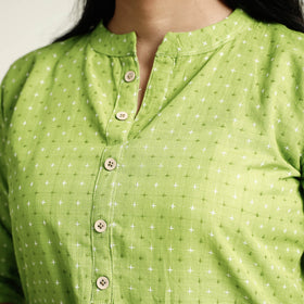 Buy Jacquard Cotton Long Kurta for Women