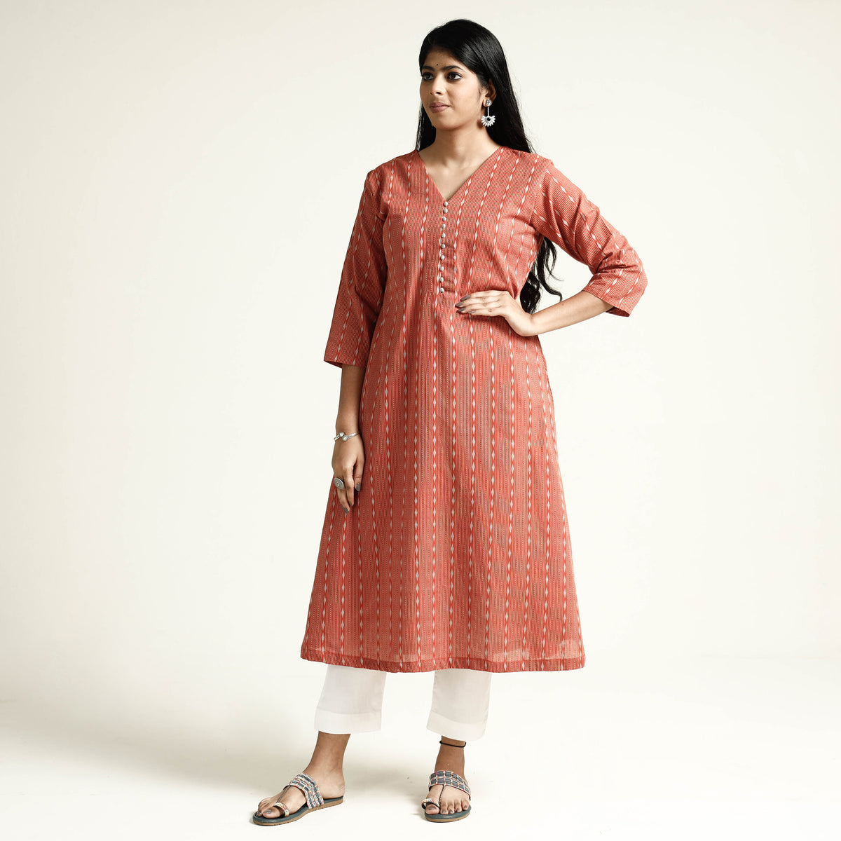 jacquard kurta