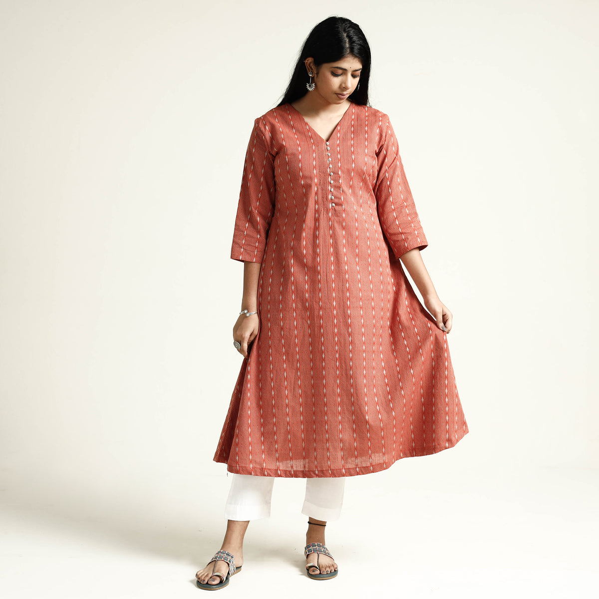 jacquard kurta