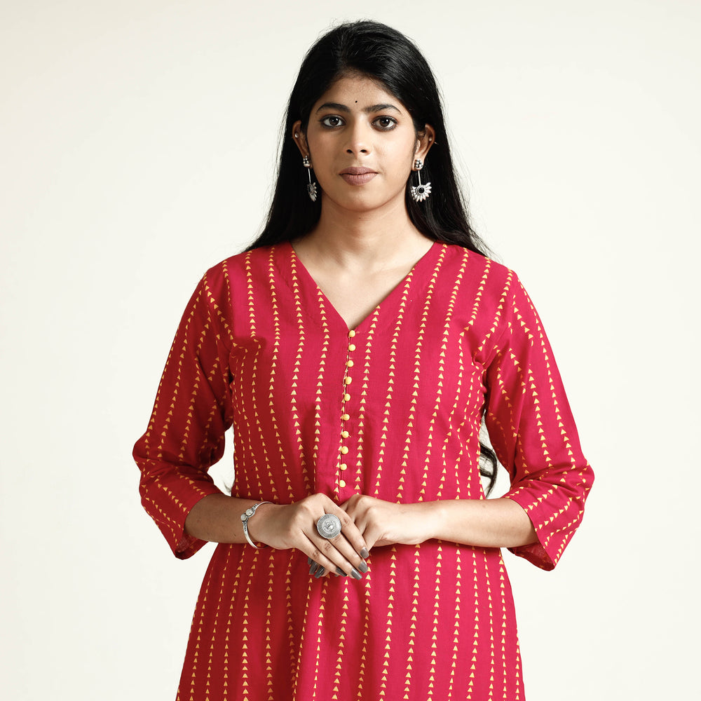 jacquard kurta