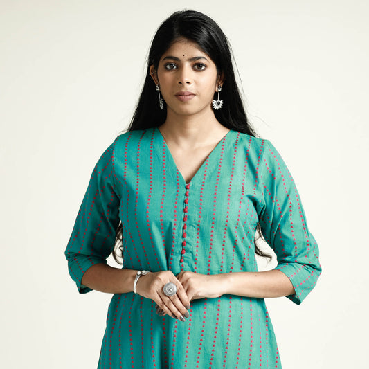 jacquard kurta