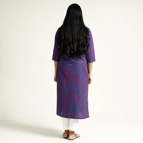 Buy Jacquard Cotton Long Kurta for Women