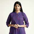 Buy Jacquard Cotton Long Kurta for Women