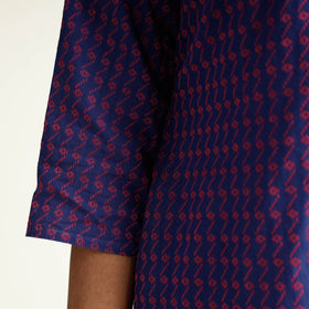 Buy Jacquard Cotton Long Kurta for Women