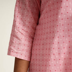 Buy Jacquard Cotton Long Kurta for Women