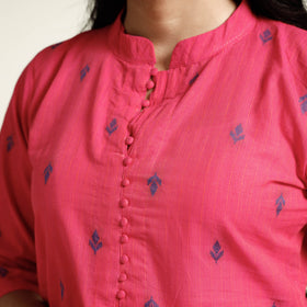 Buy Jacquard Cotton Long Kurta for Women