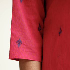 Buy Jacquard Cotton Long Kurta for Women