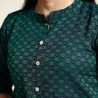 jacquard kurta