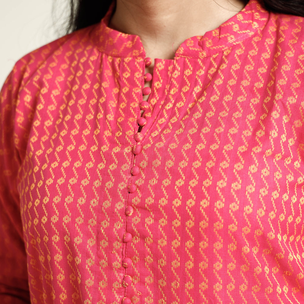 jacquard kurta