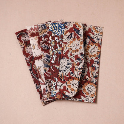 Handmade Kalamkari Block Printed Fabric Envelope (Assorted - Set of 5)