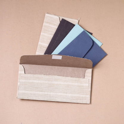 Handmade Plain Cotton Fabric Envelope (Assorted - Set of 5)