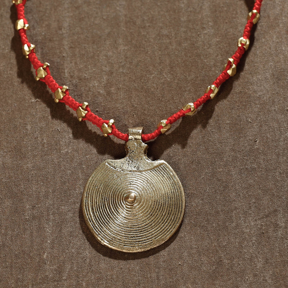 dokra pendant necklace