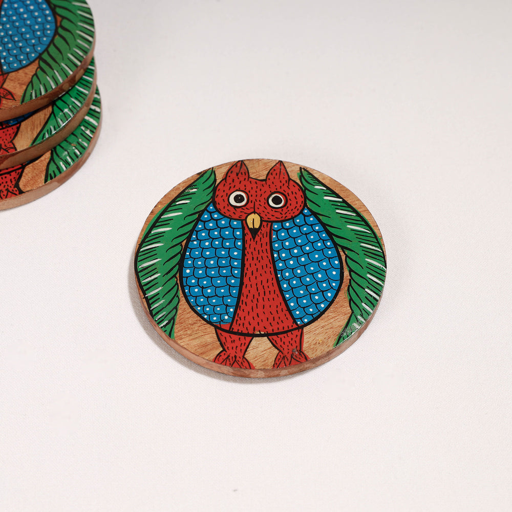 Handpainted Wooden Coasters