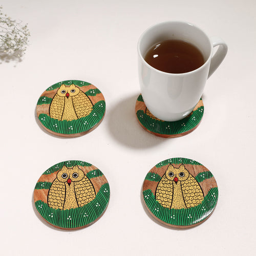 Handpainted Wooden Coasters