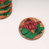 Handpainted Wooden Coasters