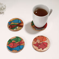 Handpainted Wooden Coasters