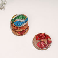 Handpainted Wooden Coasters