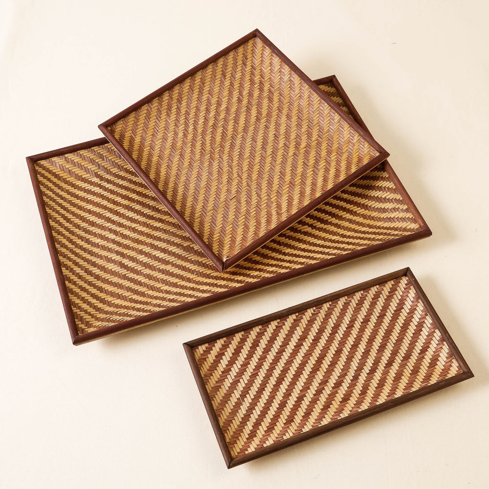 Bamboo Tray Set 