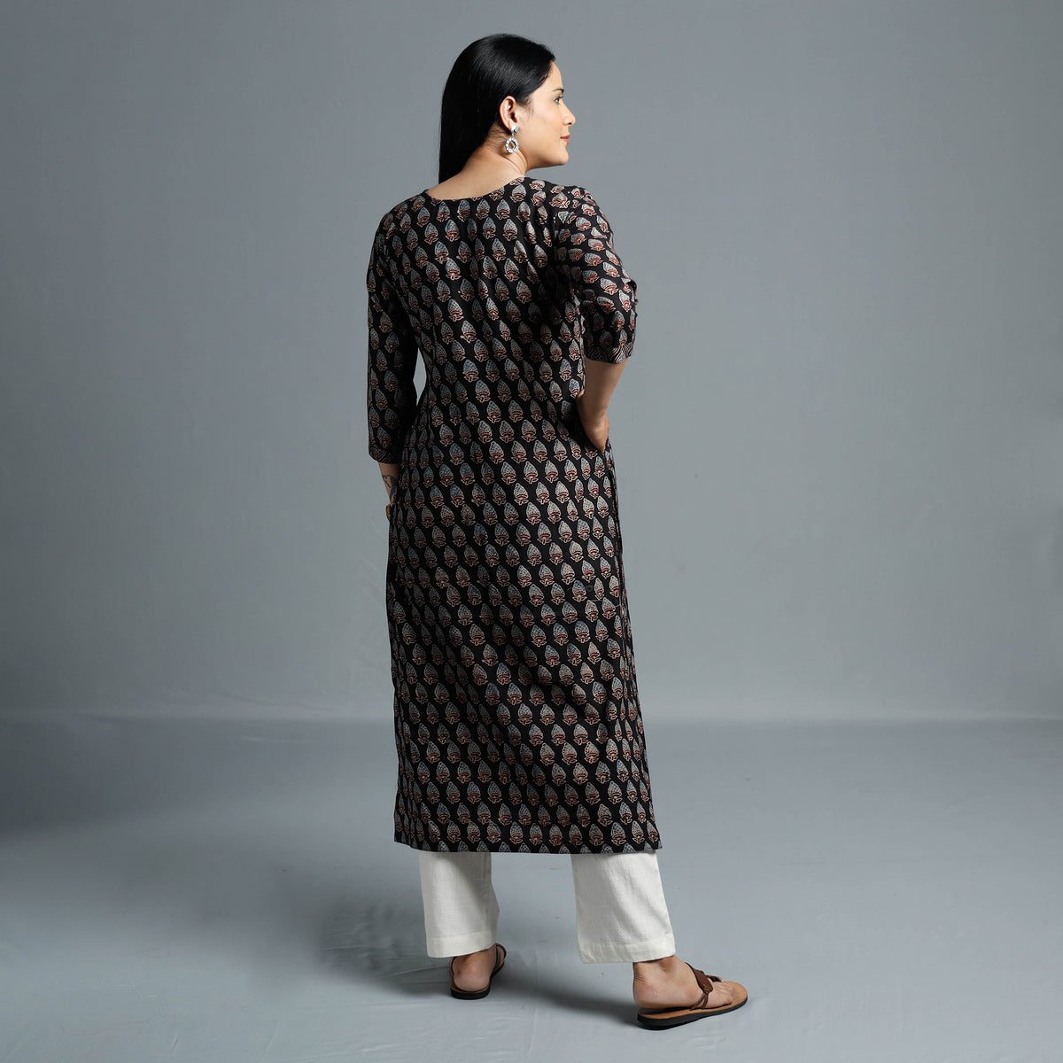 ajrakh cotton kurta