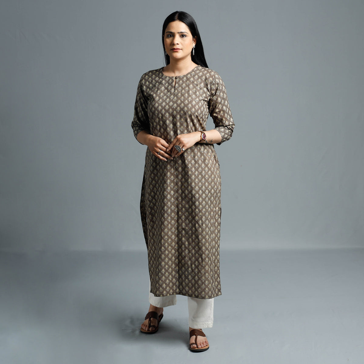 ajrakh cotton kurta