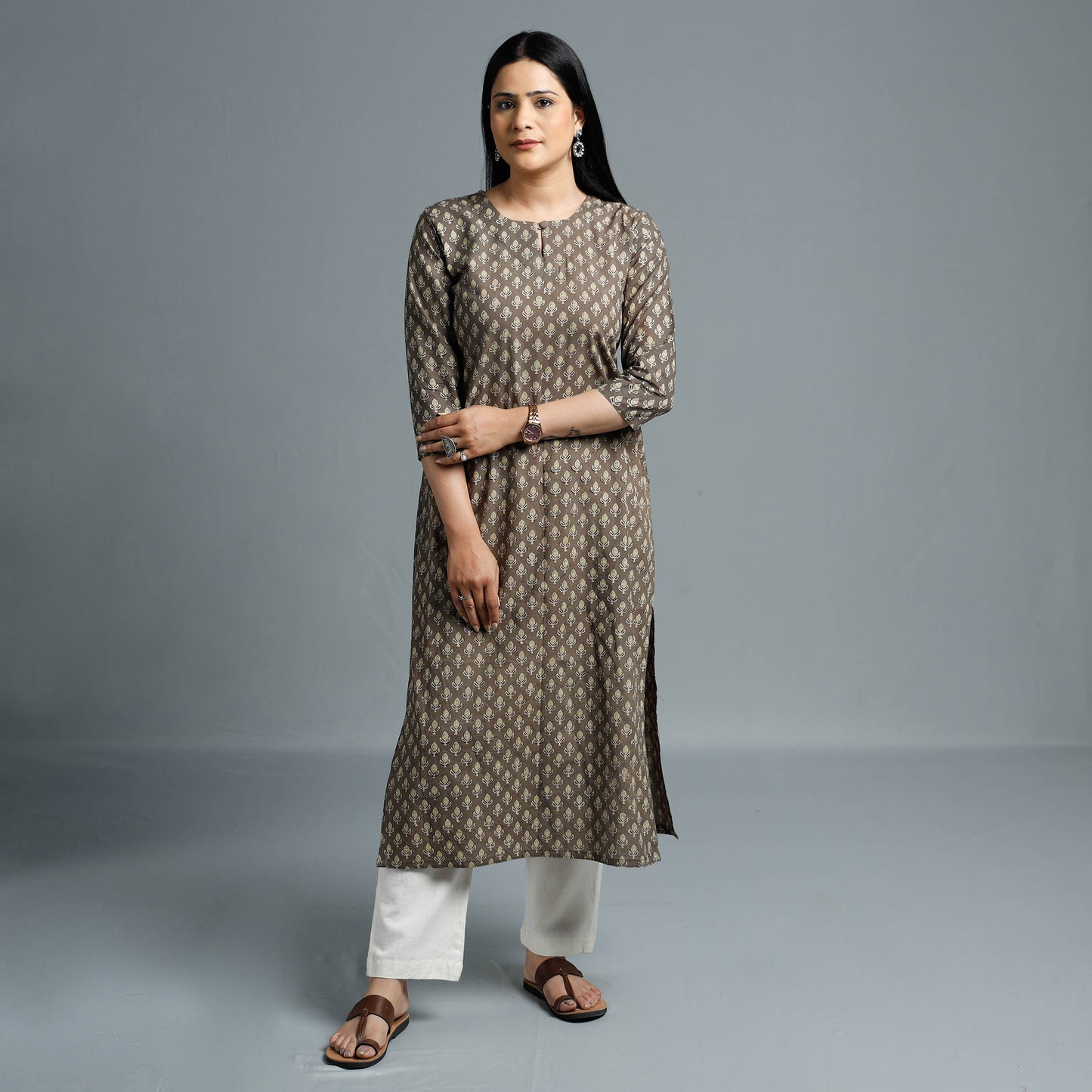 ajrakh cotton kurta