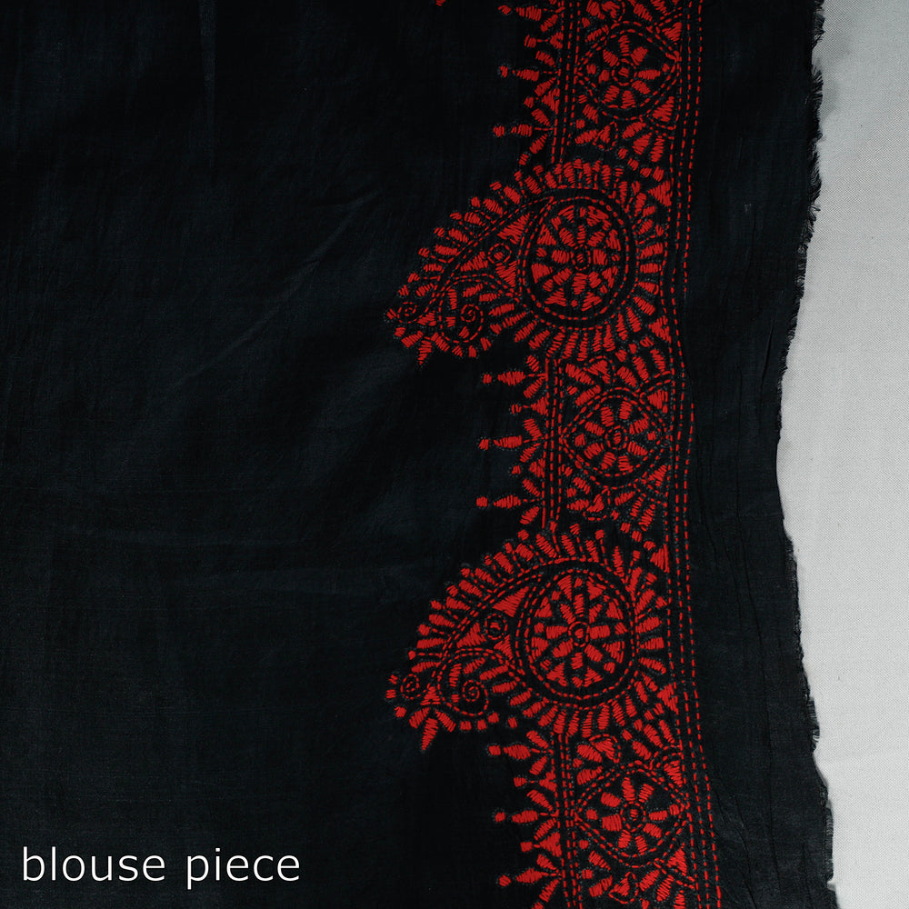 Kantha embroidery Saree