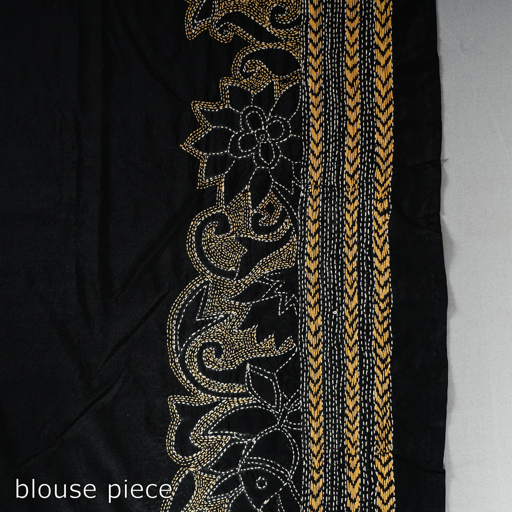 Kantha embroidery Saree