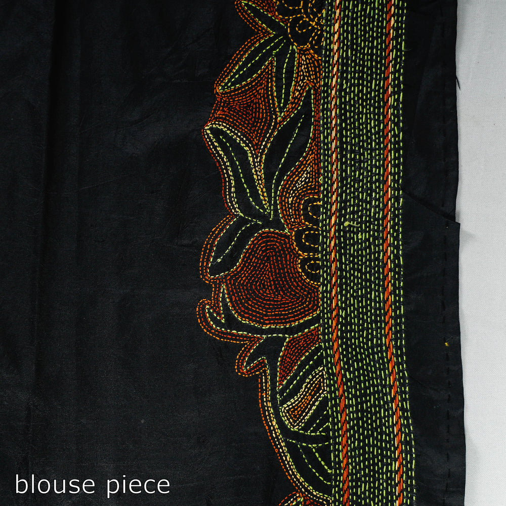 Kantha embroidery Saree