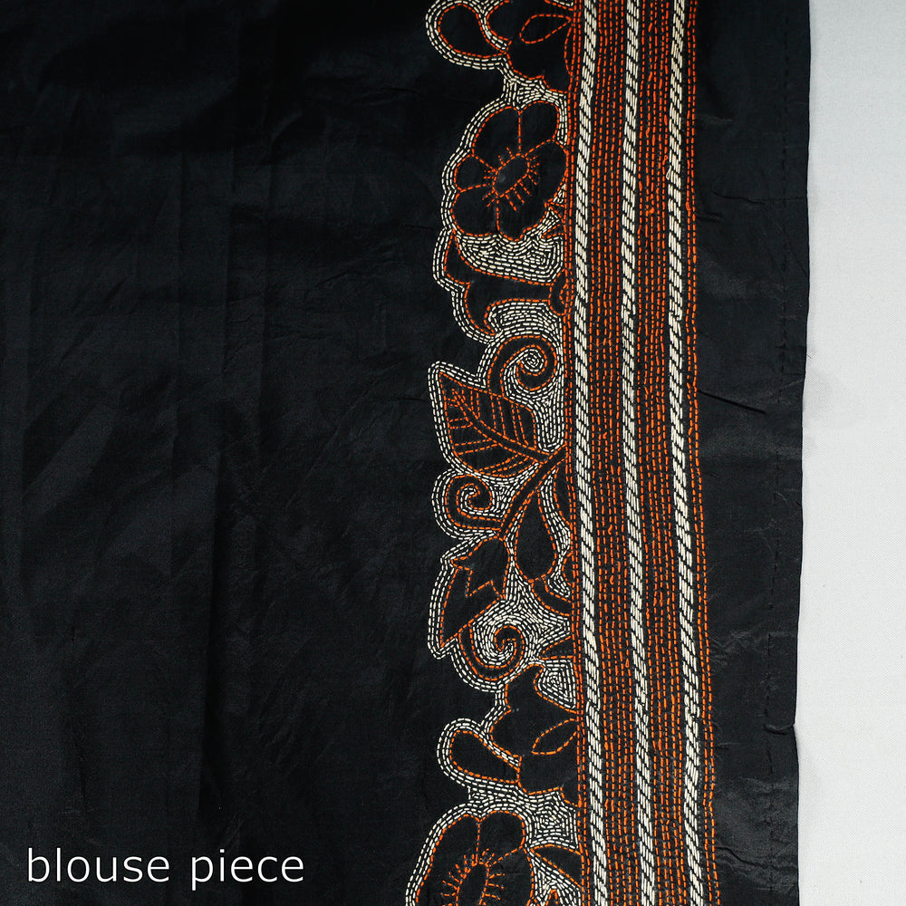 Kantha embroidery Saree