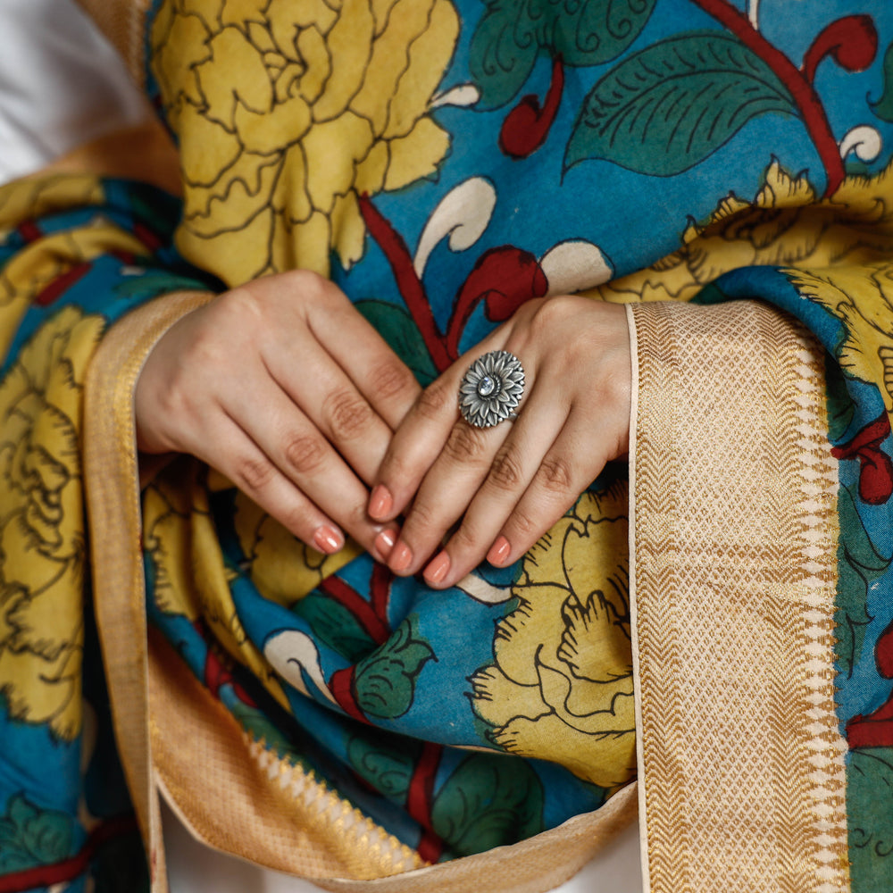 kalamkari handpainted dupatta