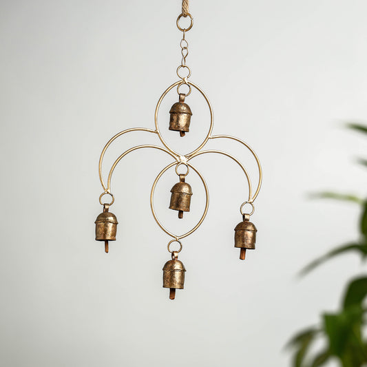 Kutch Copper Coated 5 Bell Kali Hanging