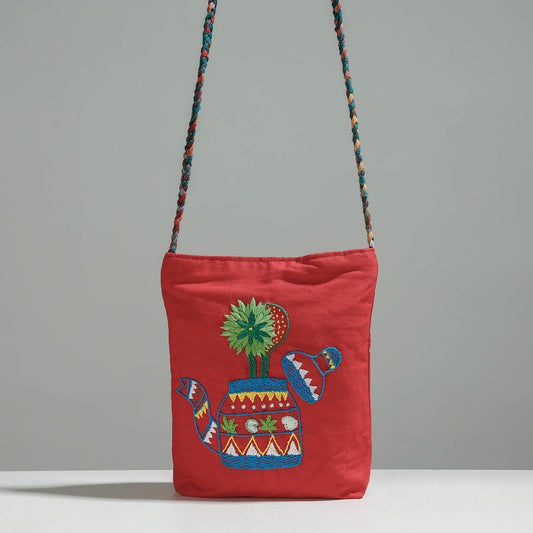 Embroidery Sling Bag
