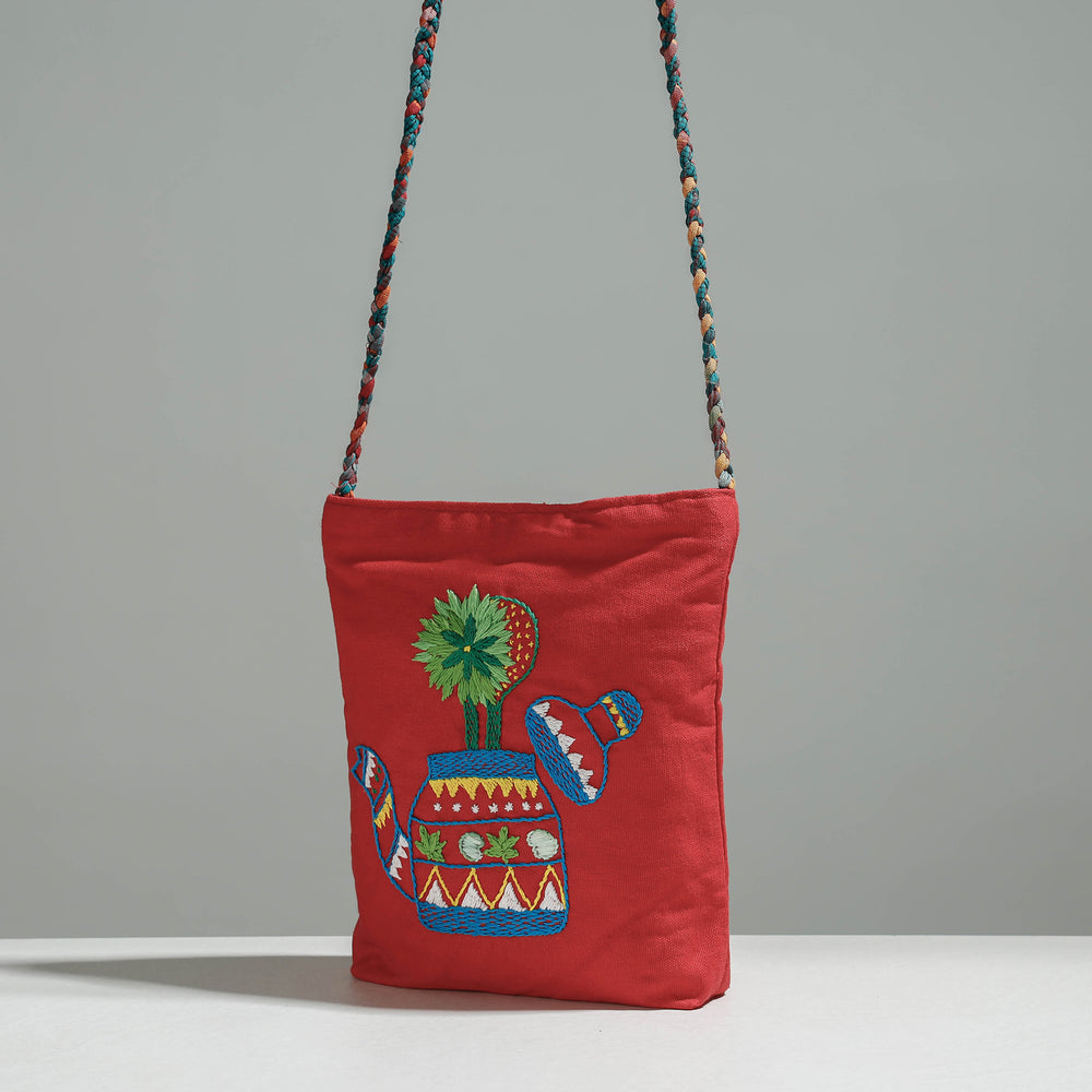 Embroidery Sling Bag
